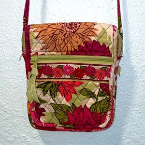 Vera Bradley Mini Hipster Crossbody Bag in Hello Dahlia! Pattern